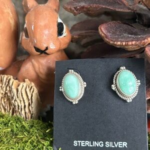 925 Sterling pastel perfect Paloma turquoise earrings